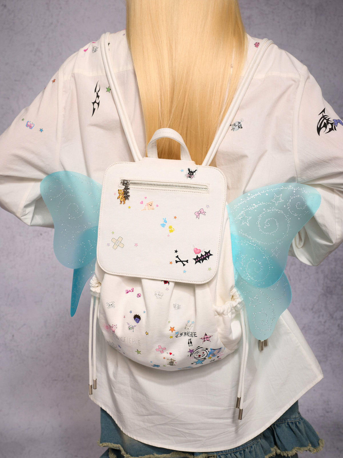 STICKER BUTTERFLY WING BACKPACK