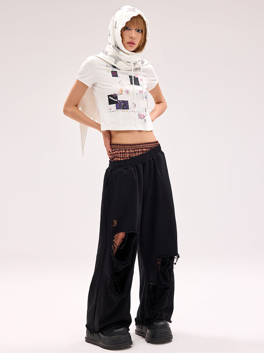 国内で当店のみ CFIERCE - TATTERED SWEATPANTS TATTERED SWEATPANTS – CFierce