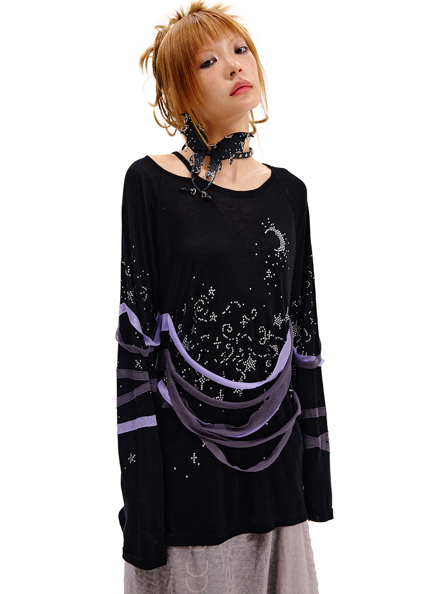 STARRY NIGHT LONGSLEEVES TOP