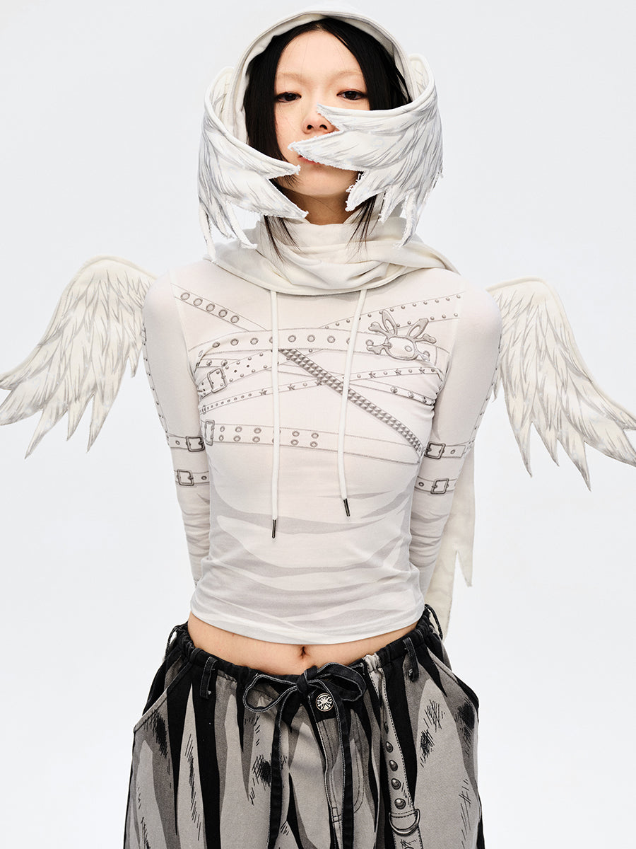 ANGEL HOODED SCARF
