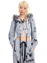 Load image into Gallery viewer, GRAFFITI ZIP-UP HOODIE
