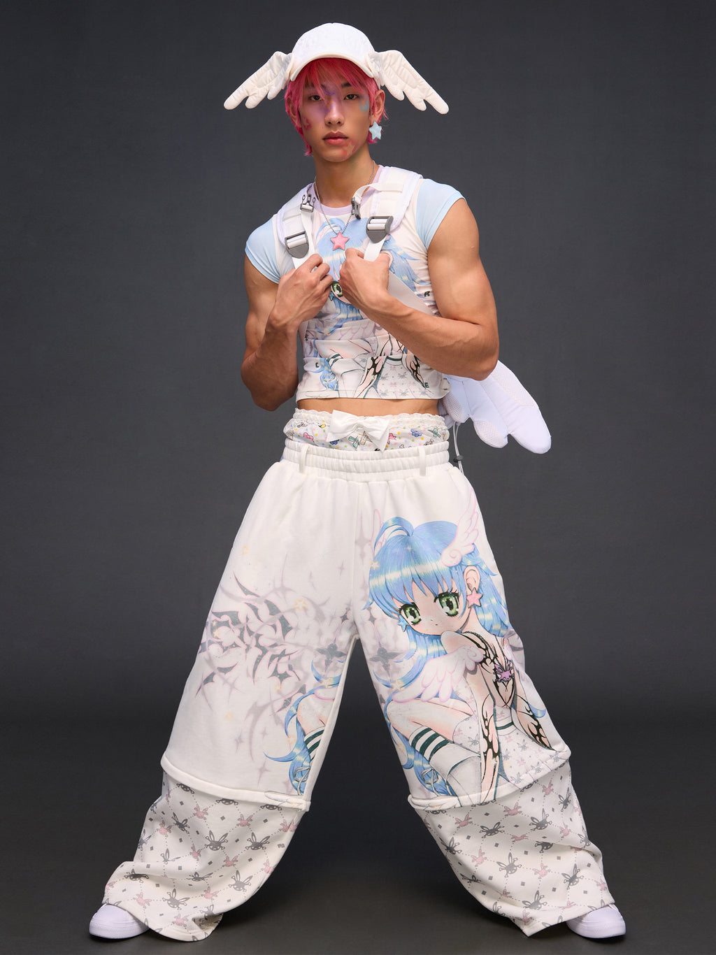 ANIME ANGEL EMBROIDERED CAP