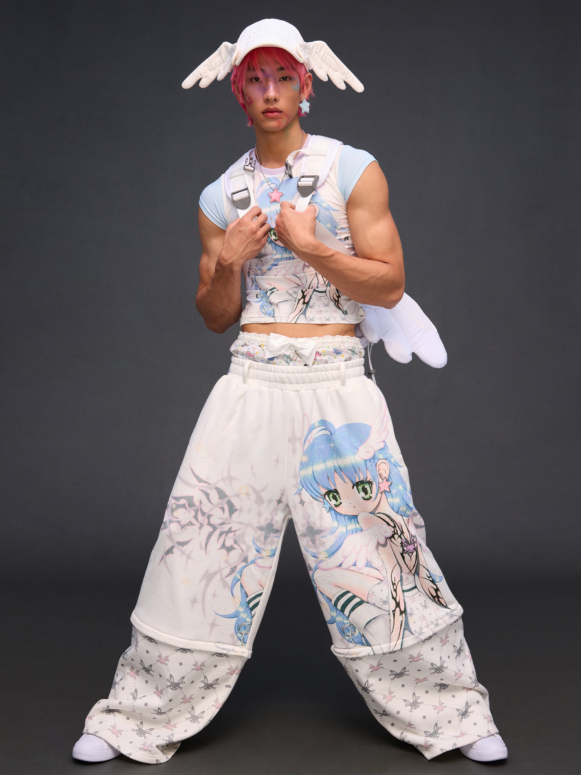 ANIME ANGEL EMBROIDERED CAP