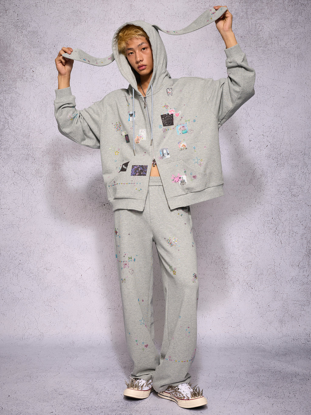 RHINESTONE SWEATPANTS