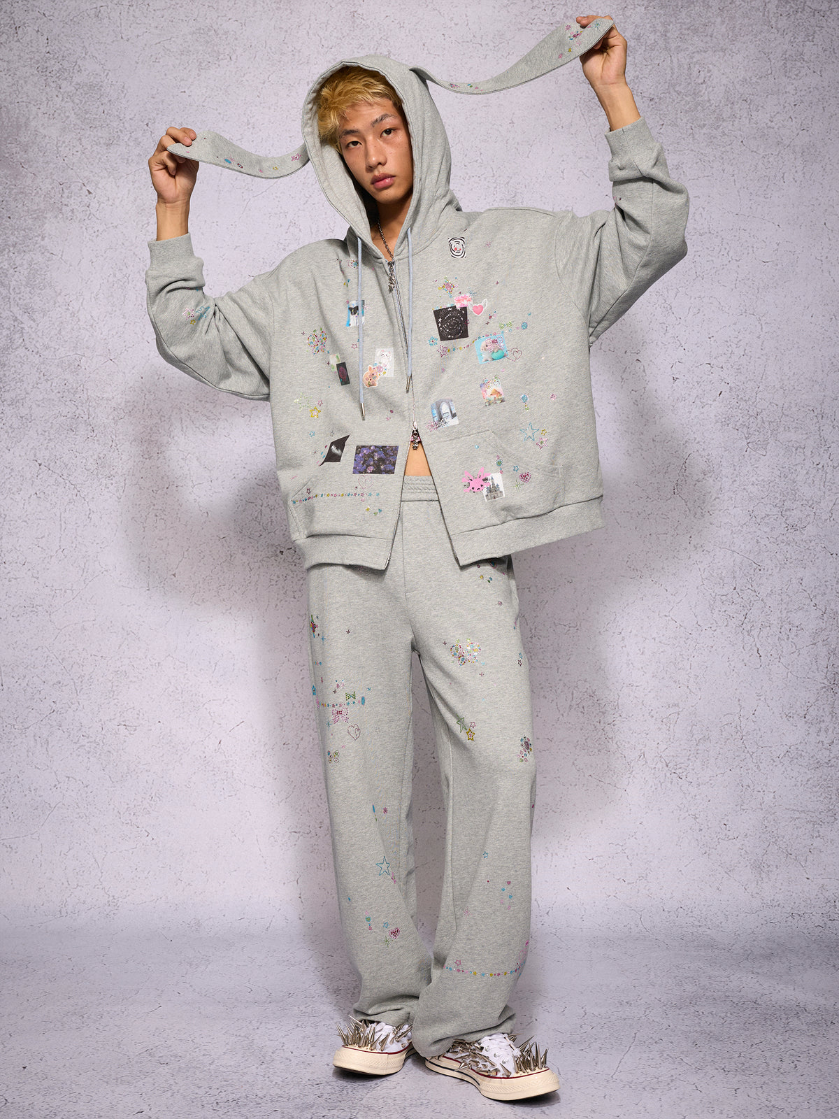 RHINESTONE SWEATPANTS