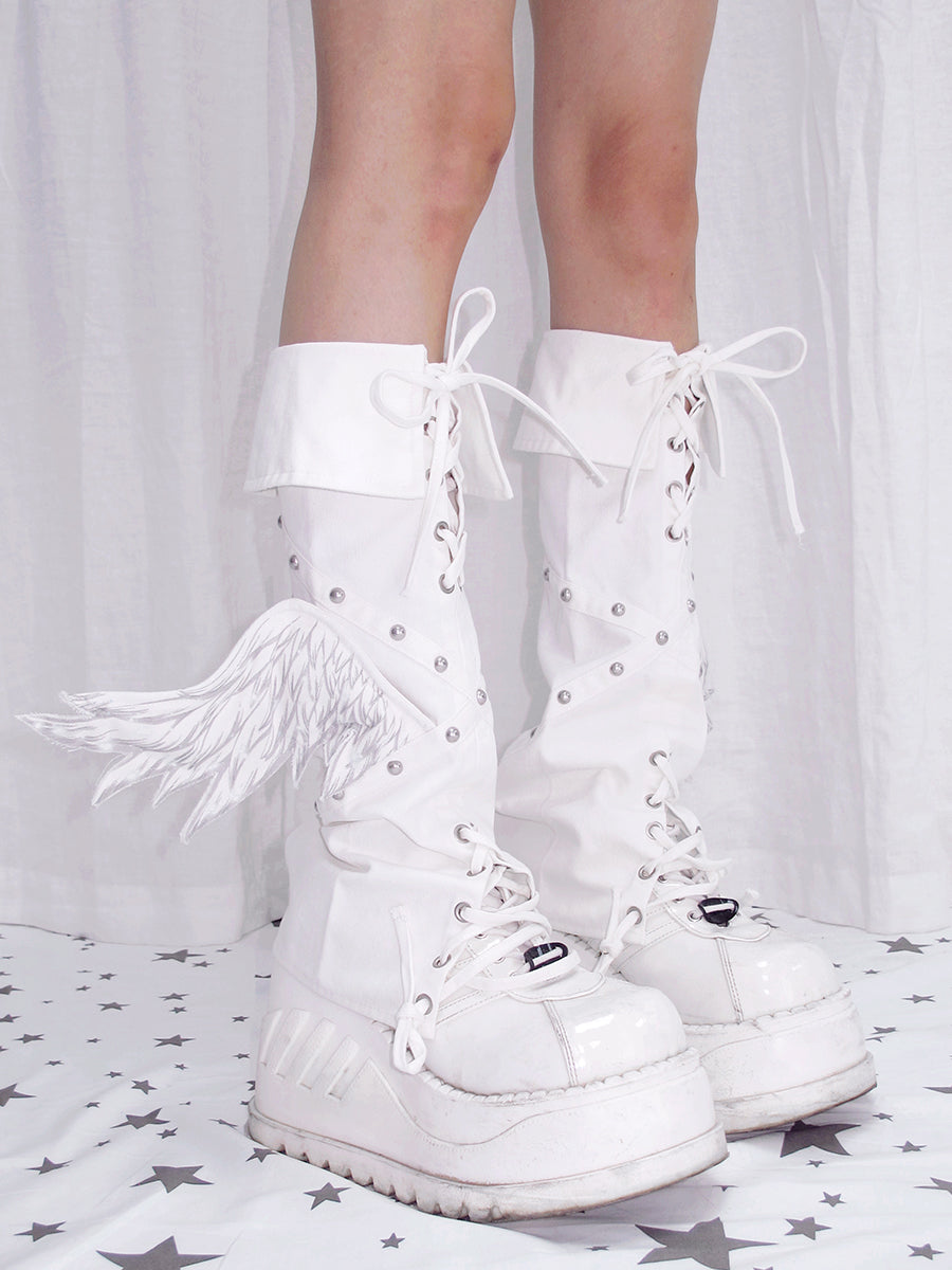 ANGEL WINGS LEG WARMER