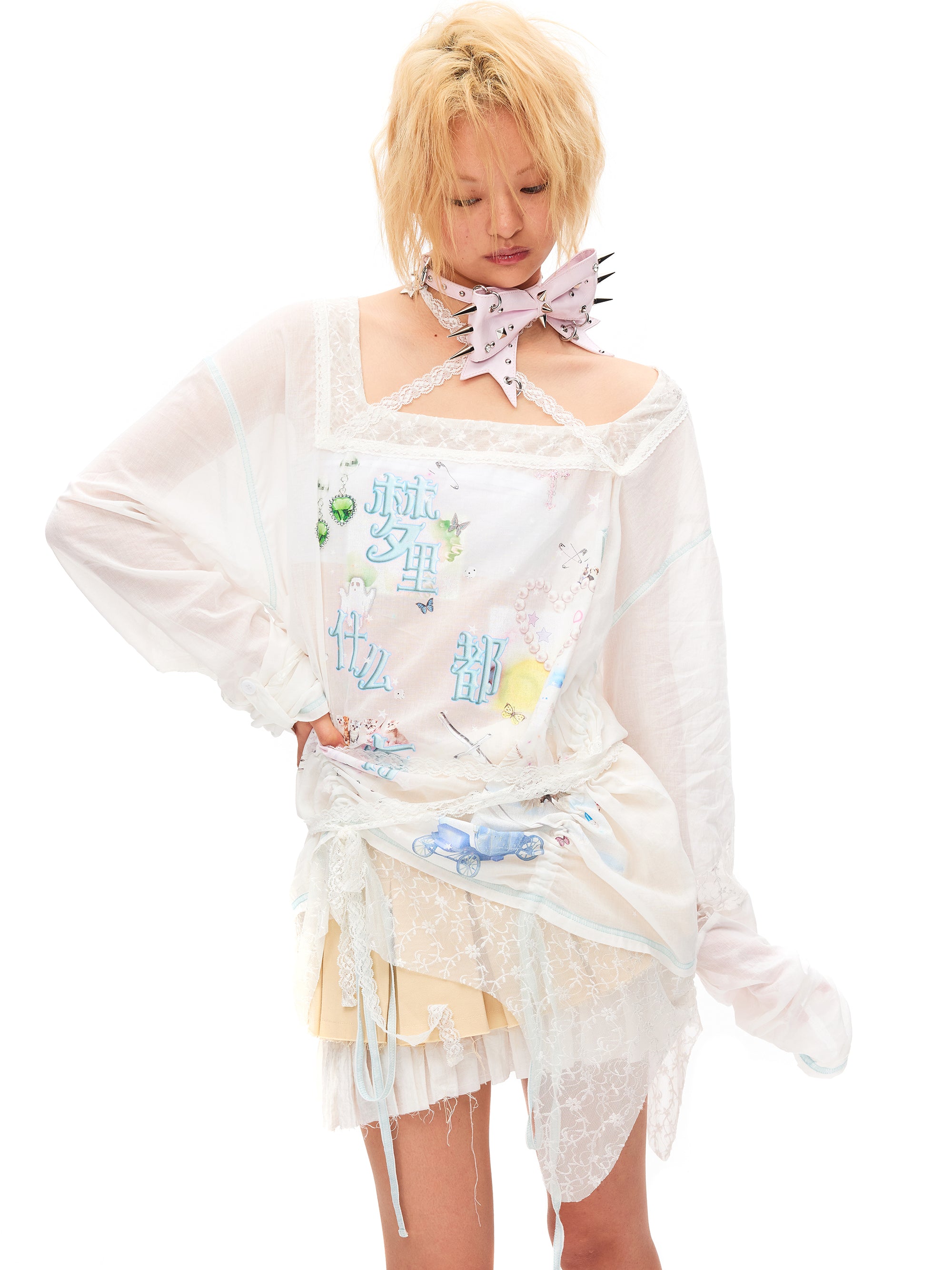 DREAMING DRAWSTRING LOOSE TOP
