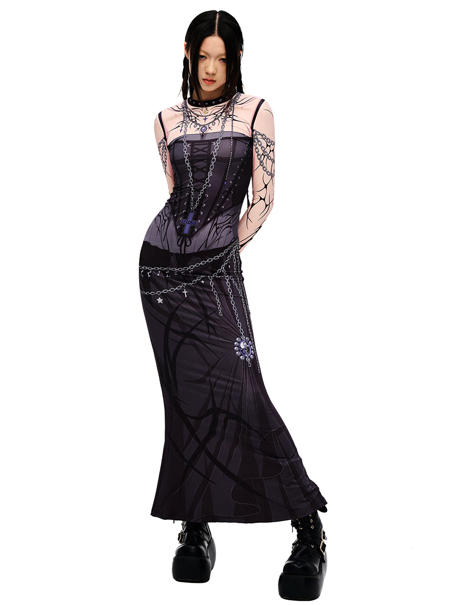 SUCCUBA LONG SLEEVE DRESS