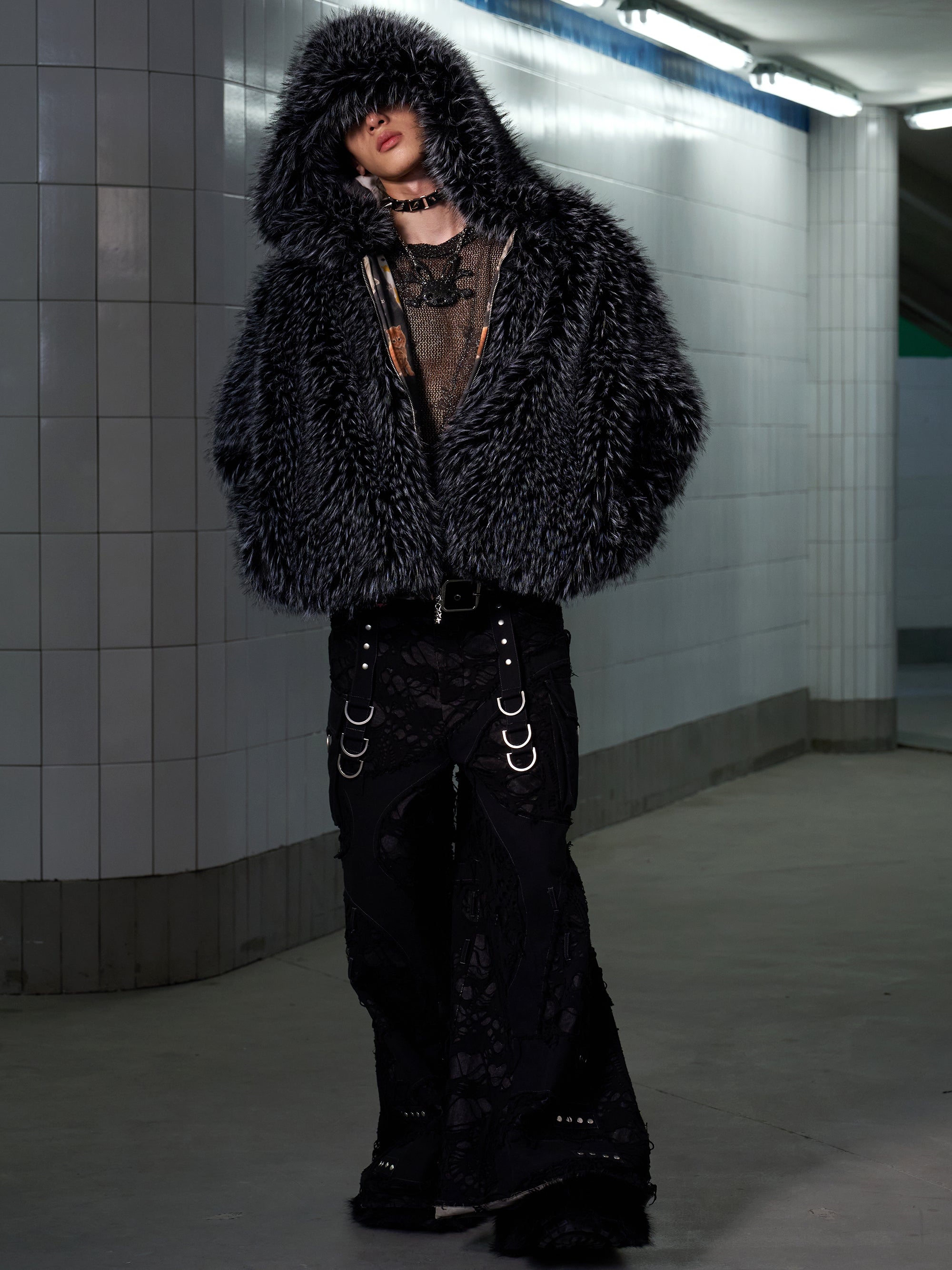 DOUBLE SIDED KITTY JACKET
