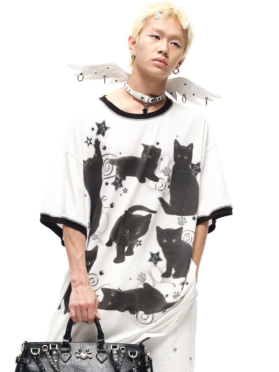 MAGIC KITTY OVERSIZED T-SHIRT