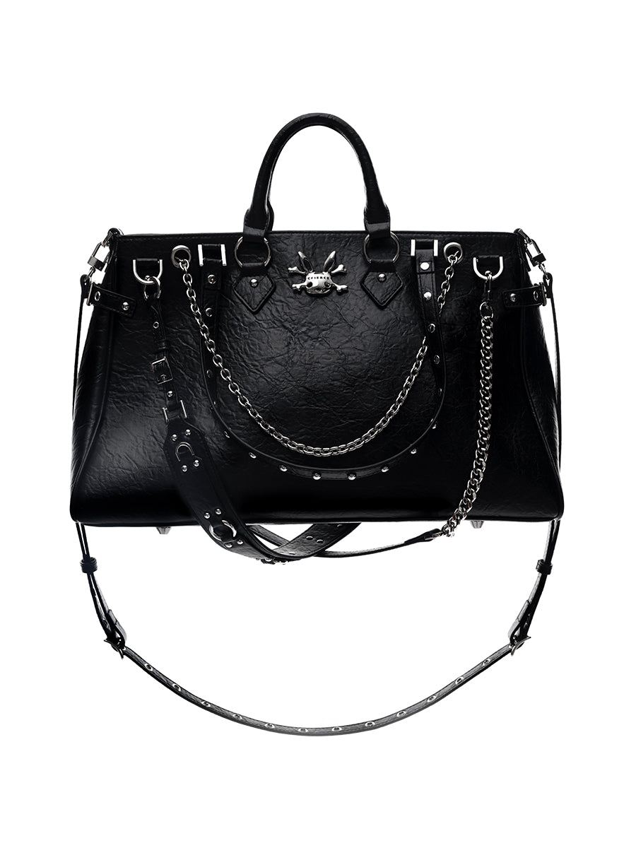 BLACK MUTI-STRAP BAG