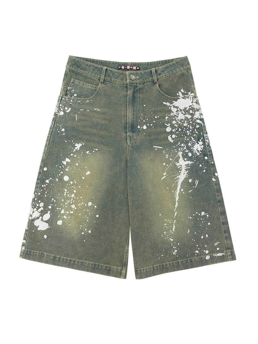 SPLASHED PAINT SHORTS