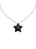 BLACK STAR ACRYLIC NECKLACE