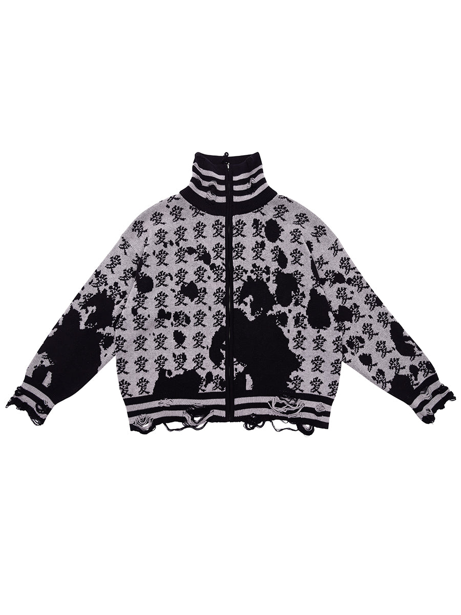 ‘LOVE‘ ZIP UP JUMPER