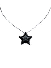 Load image into Gallery viewer, BLACK STAR ACRYLIC NECKLACE
