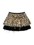 LAYERED LEOPARD SKIRT