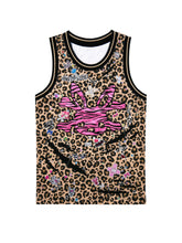 Load image into Gallery viewer, LEOPARD TANK TOP WITH STICKER PRINTS
