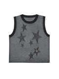 KNITTED STAR TOP