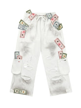 Load image into Gallery viewer, CASH RIPPED SWEATPANTS
