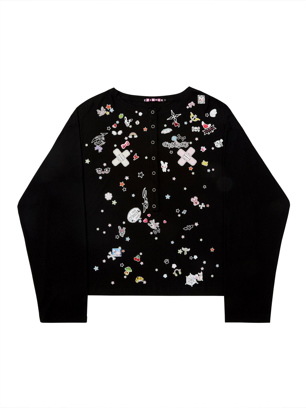 STICKER PRINT CARDIGAN
