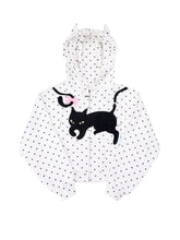 Load image into Gallery viewer, CAT POLKA DOT ZIPUP HOODIE
