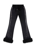 UNICOIN VELVET FLARED PANTS