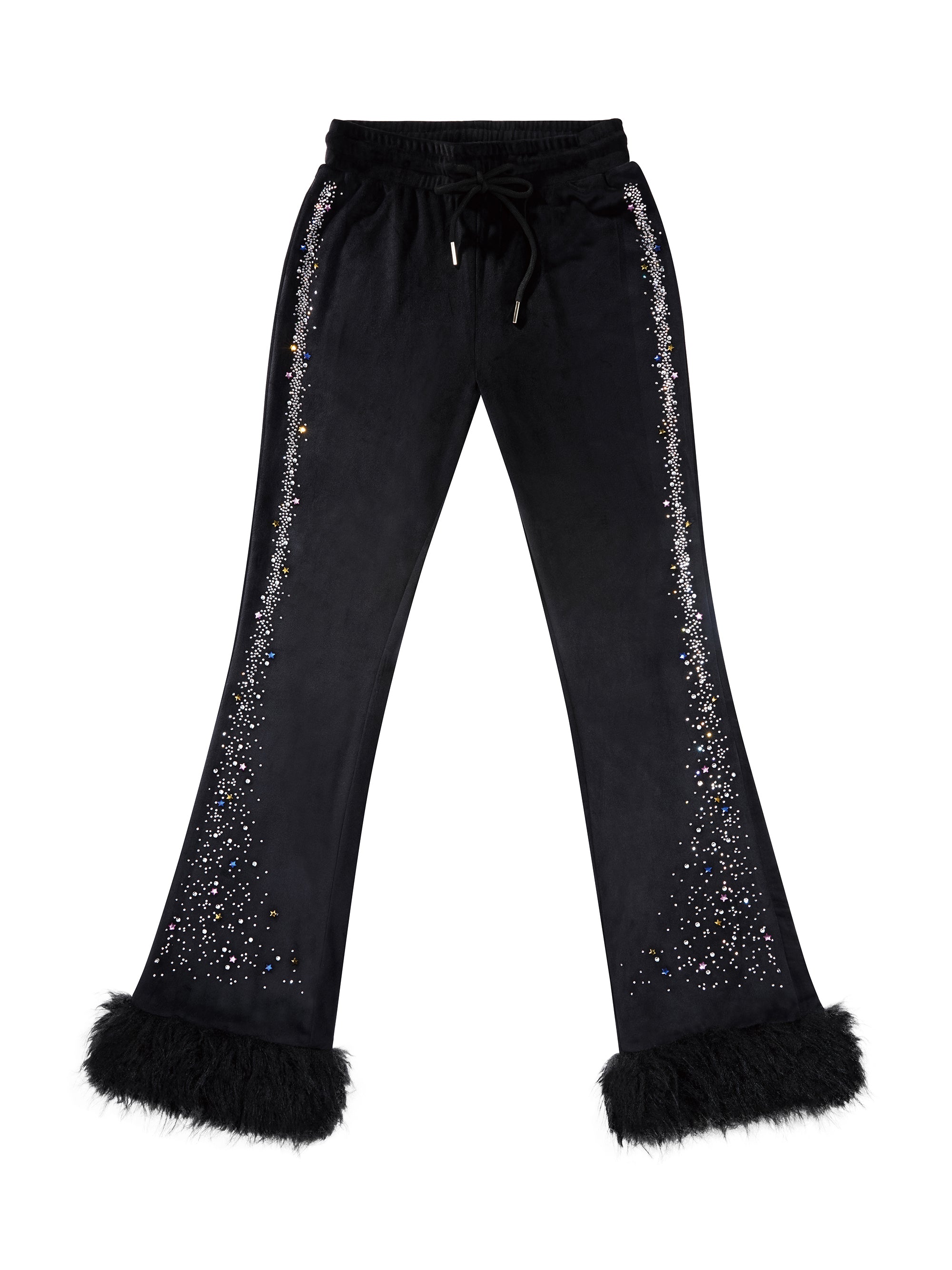 UNICOIN VELVET FLARED PANTS