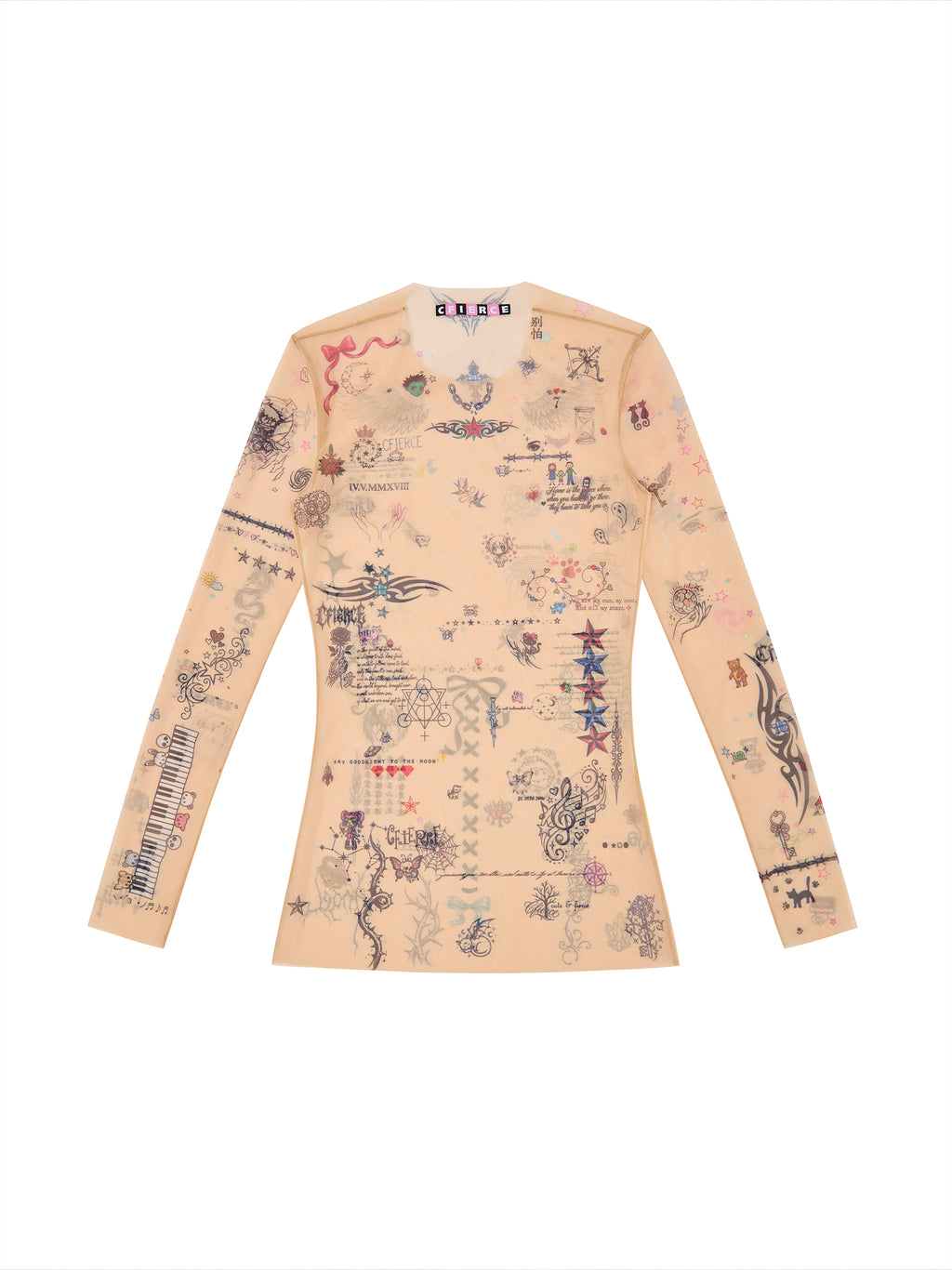 SKETCH PRINT MESH TOP