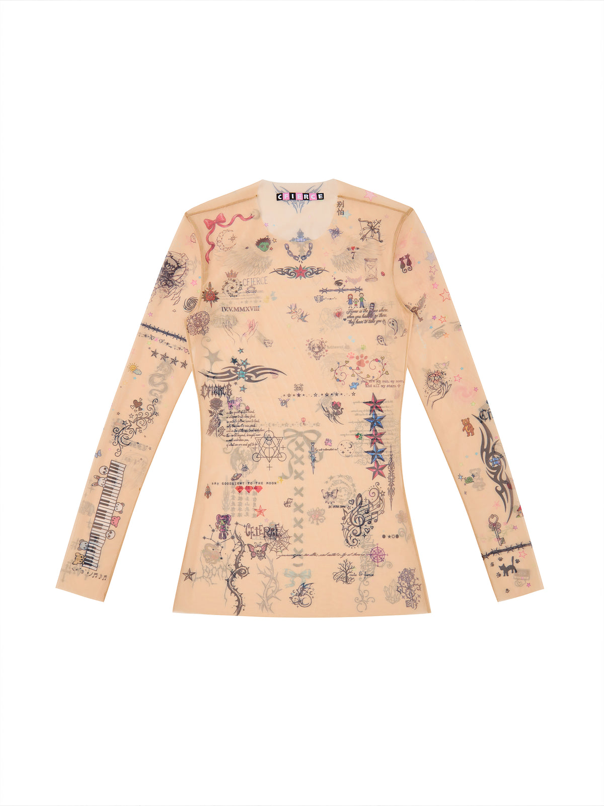 SKETCH PRINT MESH TOP