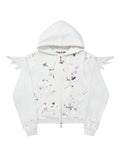 STICKER LAYERED WING HOODIE