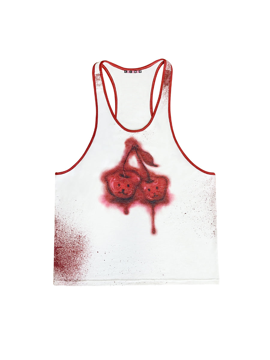 Cherry red tank tops