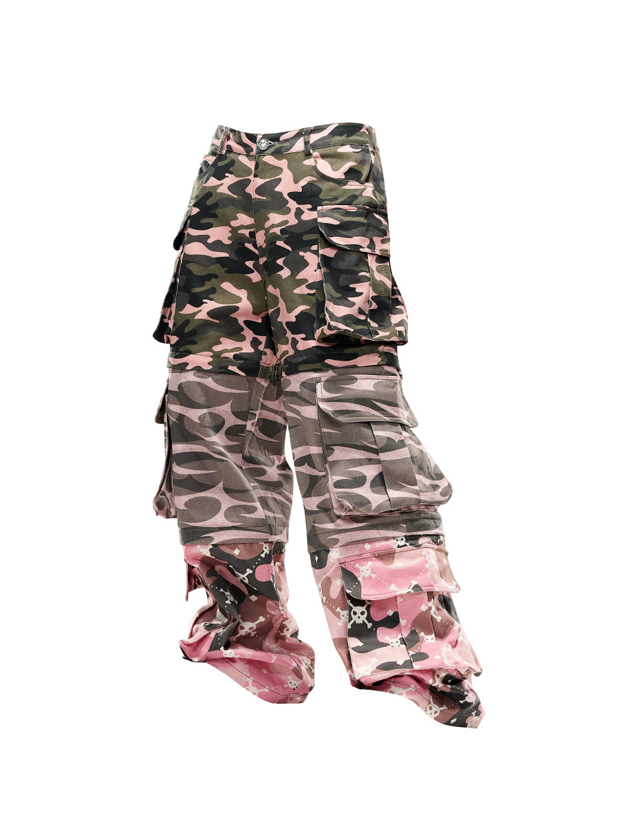 パンツ CFIERCE 2Way Camouflage Skull Casual Cago-Pants Amazon.com: Geulis Womens Camo Cargo Pants High Waisted