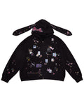 STICKER BUNNY HOODIE
