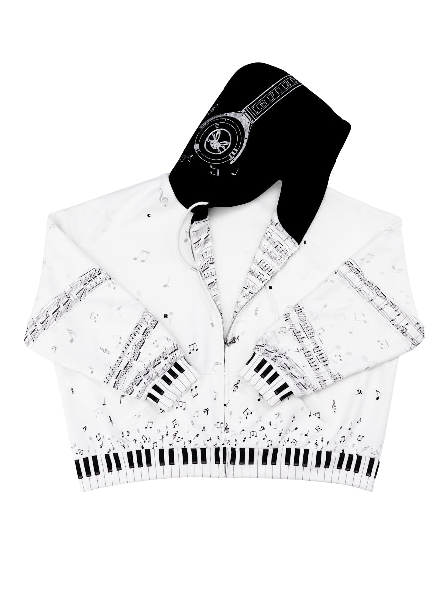 MUSIC LOVER ZIPUP HOODIE