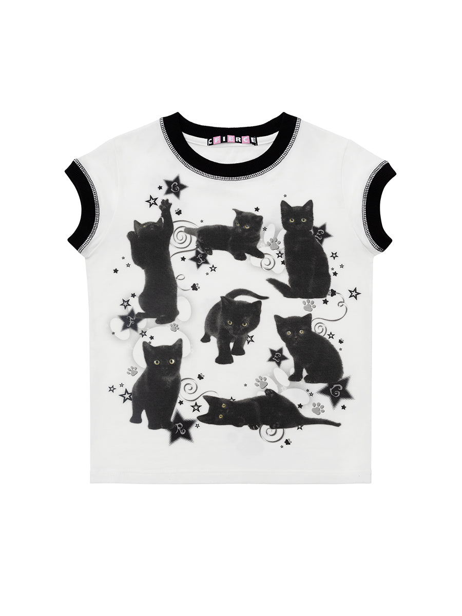 MAGIC KITTY SKINNY TOP