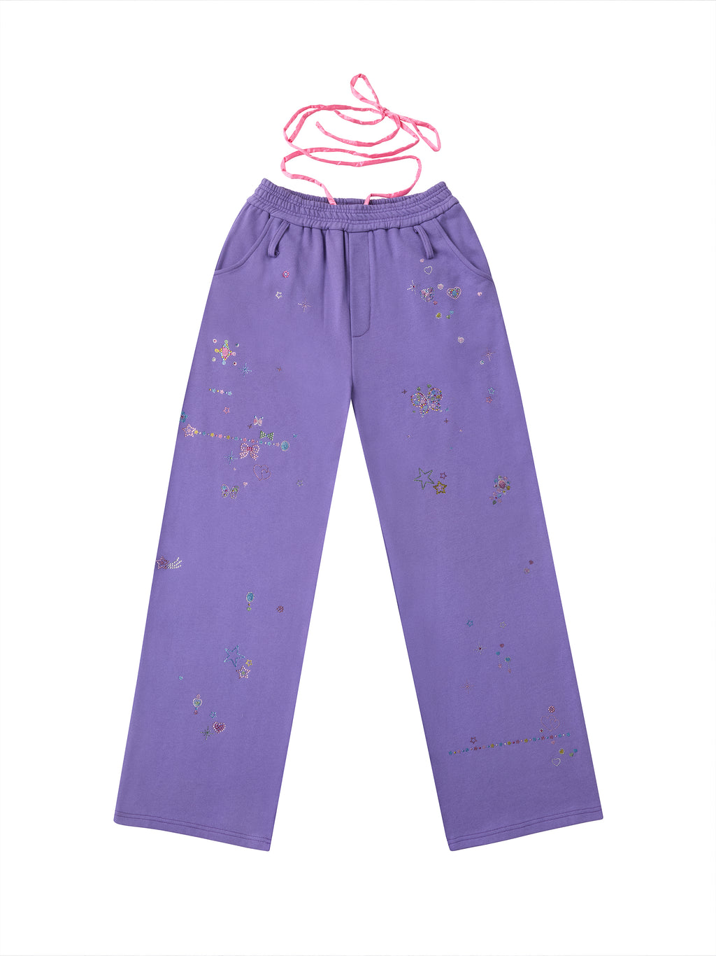 RHINESTONE SWEATPANTS