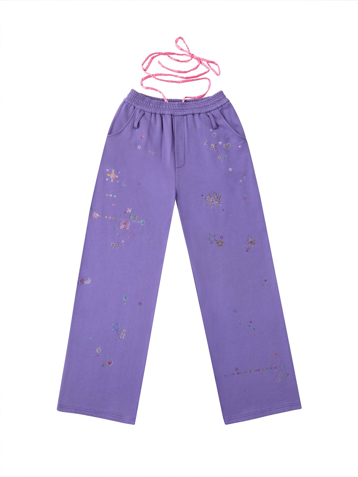 RHINESTONE SWEATPANTS