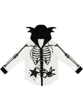 SKELETON HOODED SHIRT