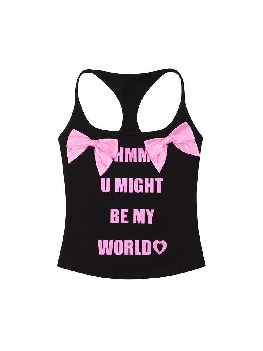 タンクトップ ノースリーブ CFIERCE/フィアス/MY WORD TANK TOP レディース メンズ MY WORLD' TANK TOP – CFierce