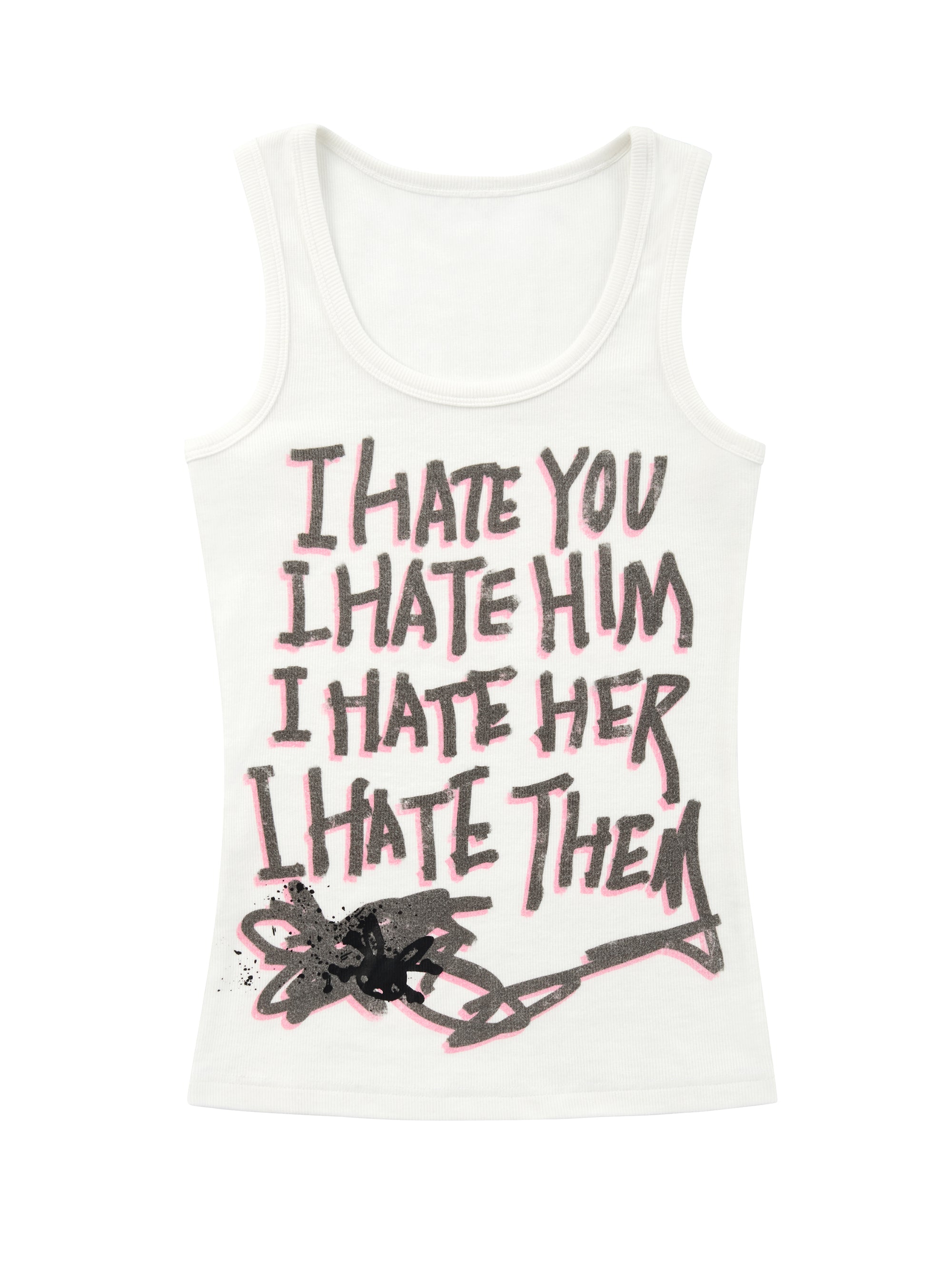 「 I HATE 」 TANK TOP