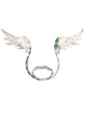 PLAID FLORAL LACE WING CHOKER