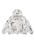 TORN SKETCH DISTRESSED HOODIE
