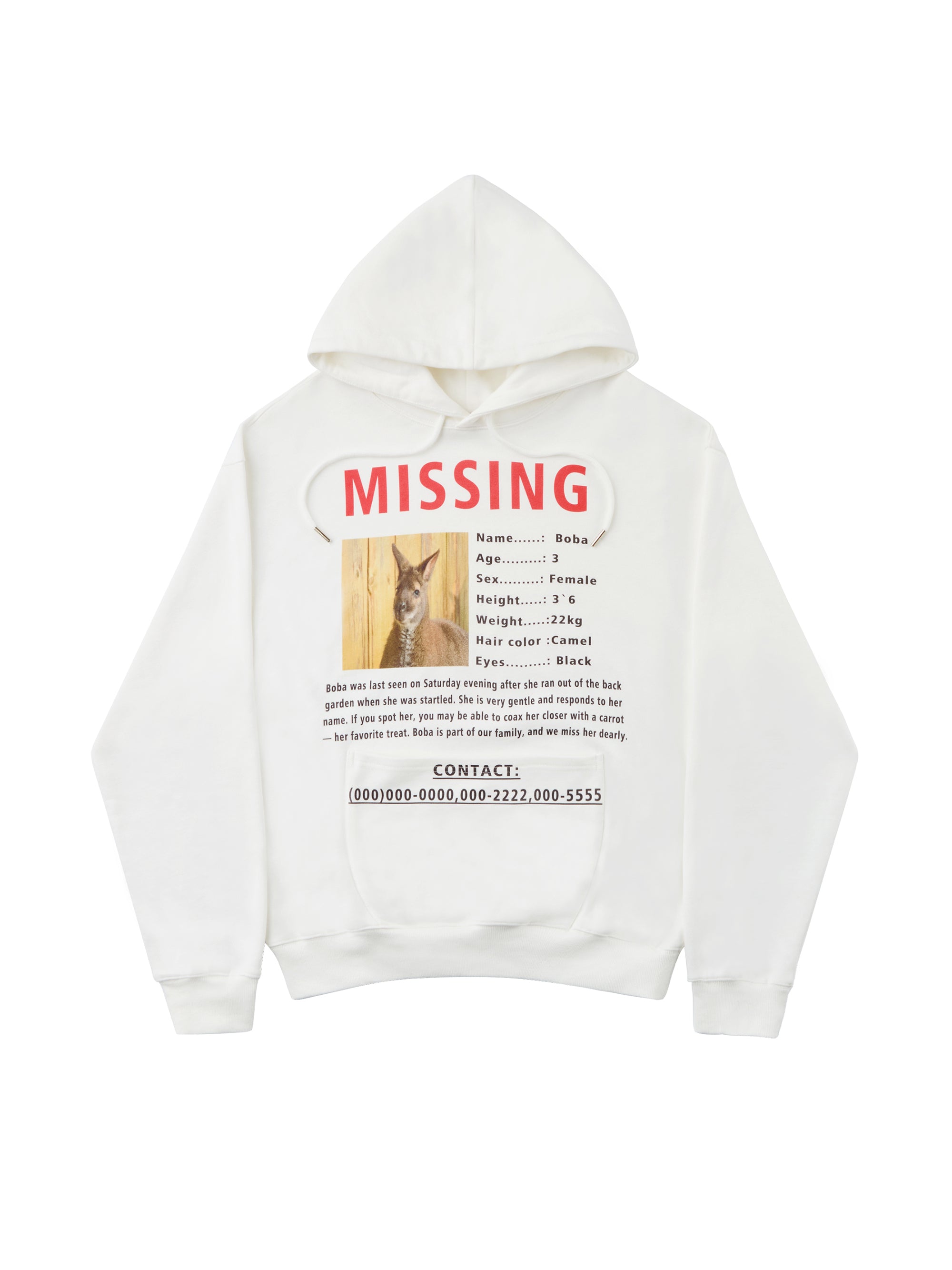 MISSING KANGAROO HOODIE