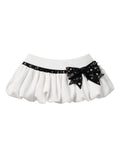 STUD BOW MINI TUTU SKIRT