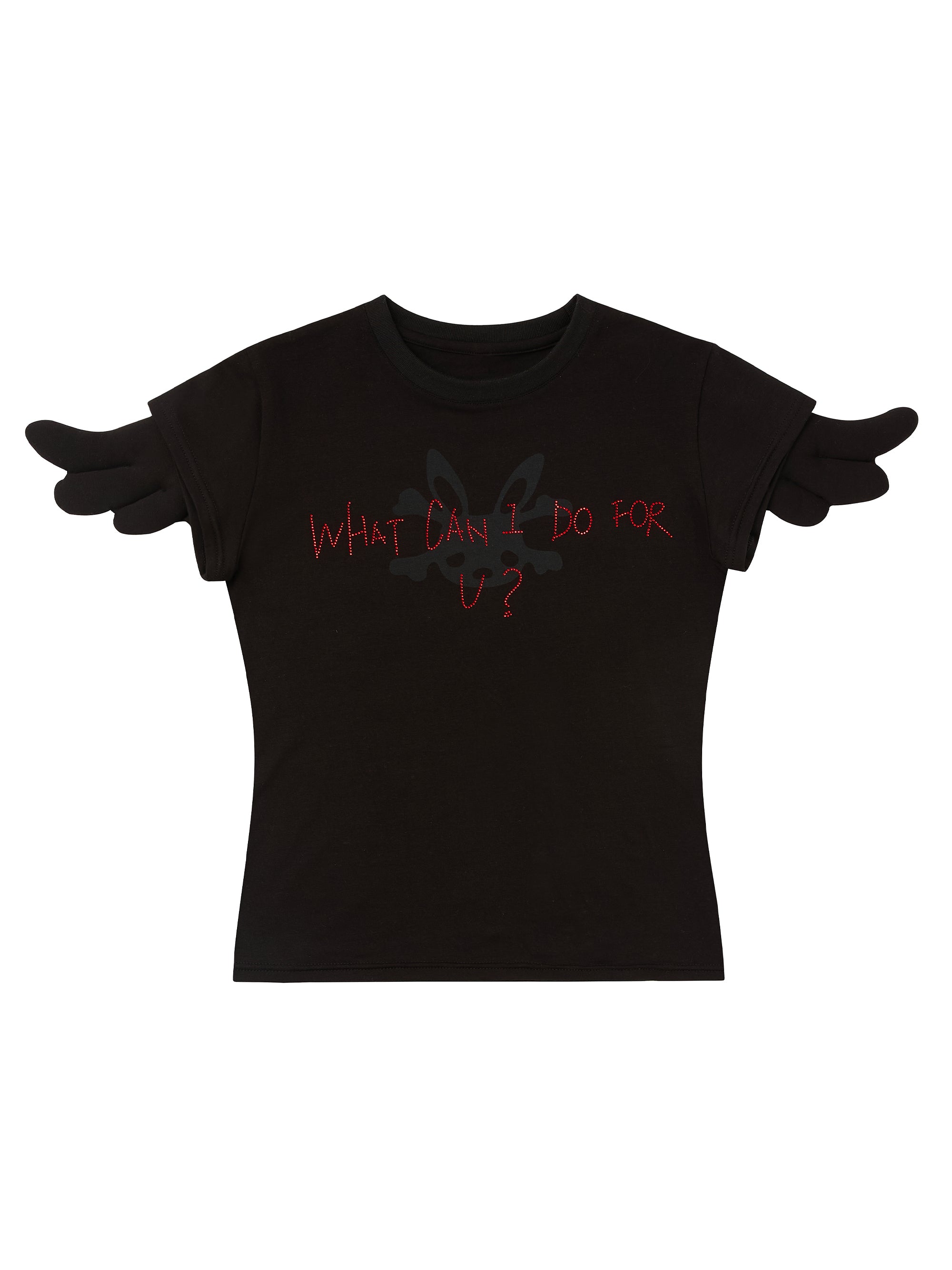「what can I do for u？」ANGEL BABY TEE
