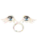 EYE PRINT ANGEL WING CHOKER