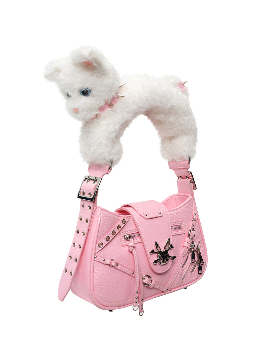 FLEECY CAT HANDBAG