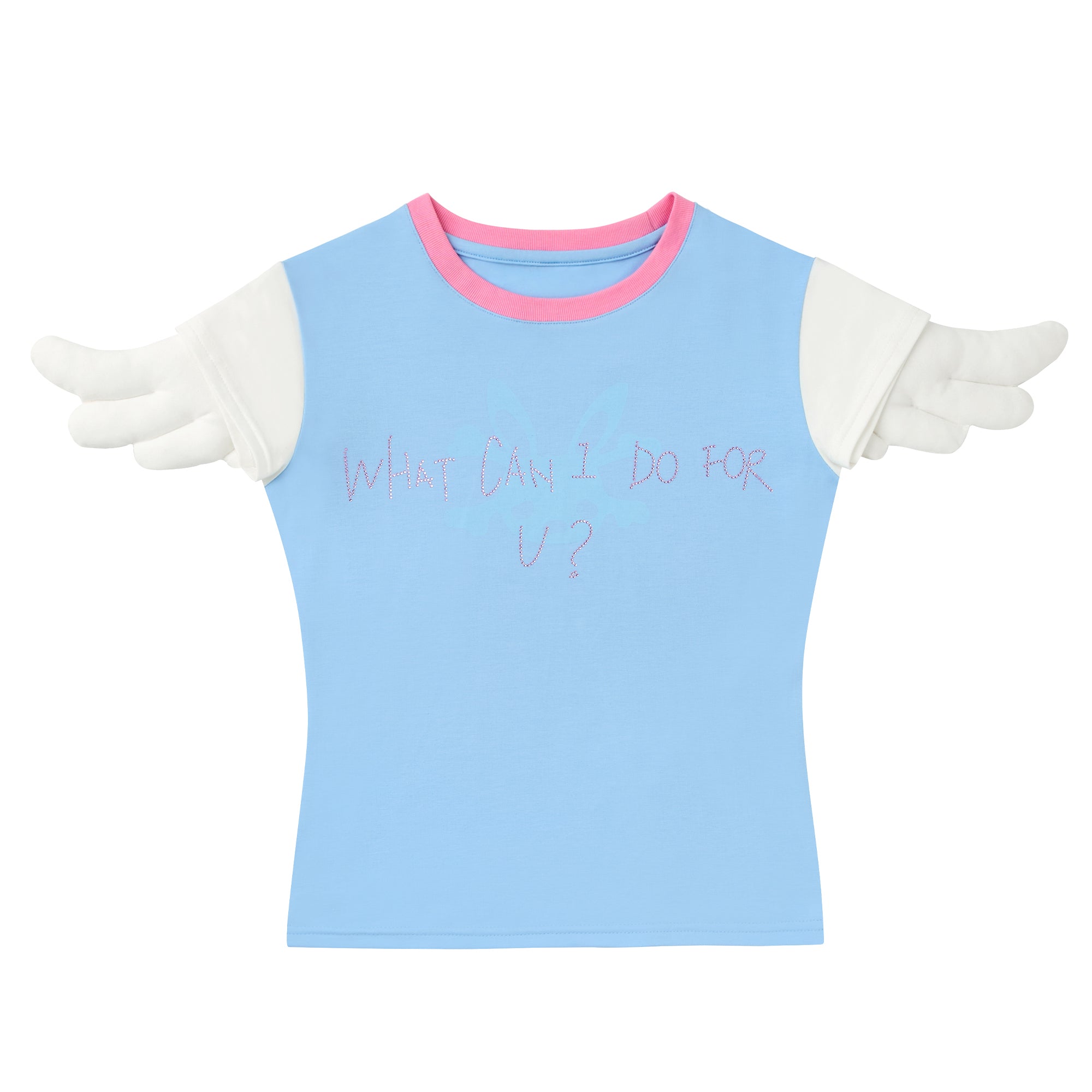 「what can I do for u？」ANGEL BABY TEE