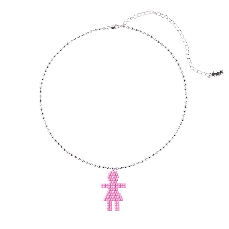 STUD SIGN NECKLACE