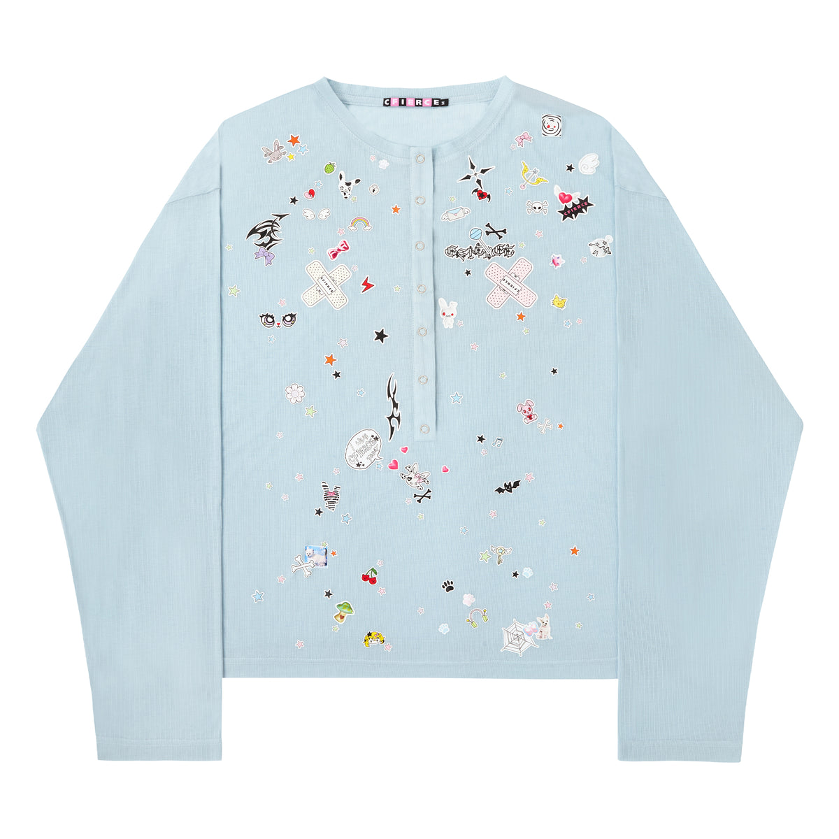 STICKER PRINT CARDIGAN